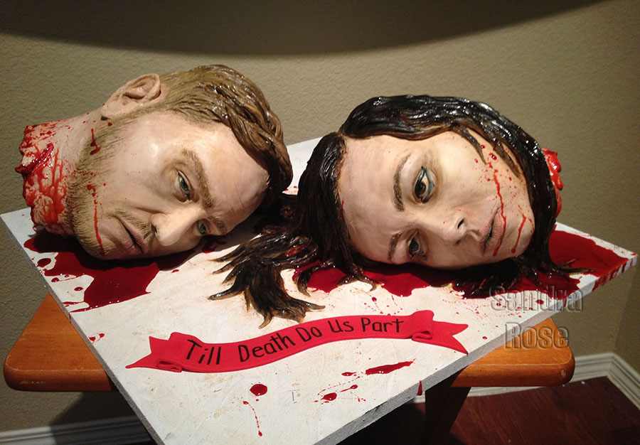Gruesome wedding cake